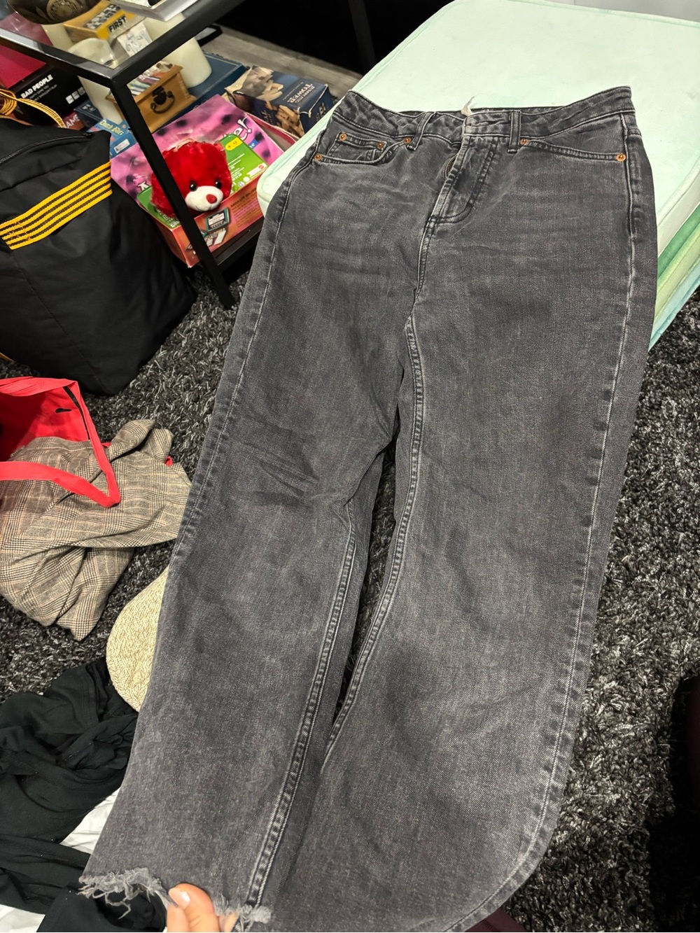Dark gray Straight-Leg Jeans